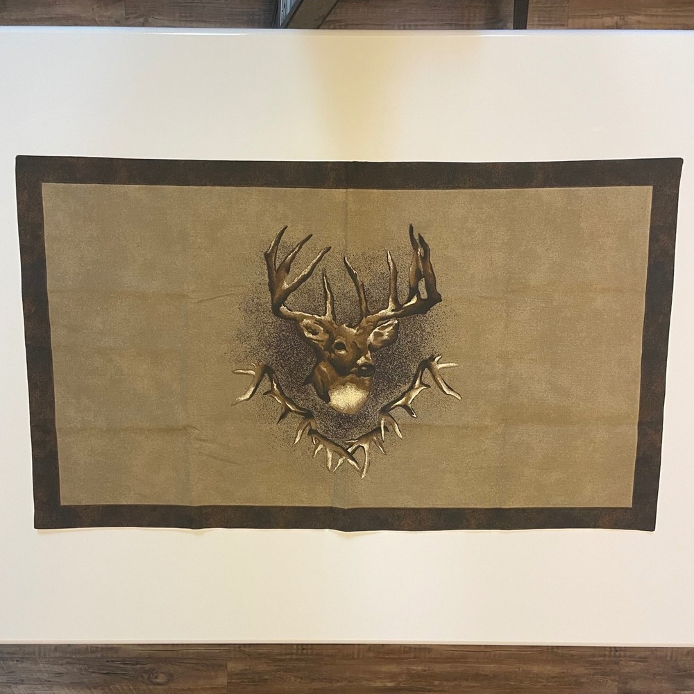 Kimlor Mills Deer Antler Pillow Sham Set 2 King Brown NWOT Rustic Hunting Cabin